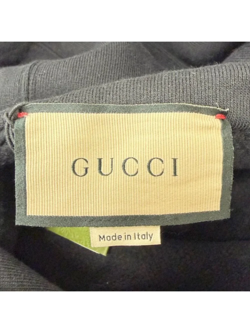 Gucci Interlocking Logo Print Sweatshirt Hoodie Black XS